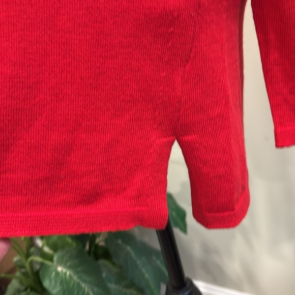 J. Jill Perfect Red Crewneck Tunic Sweater NWT - Picture 5 of 10